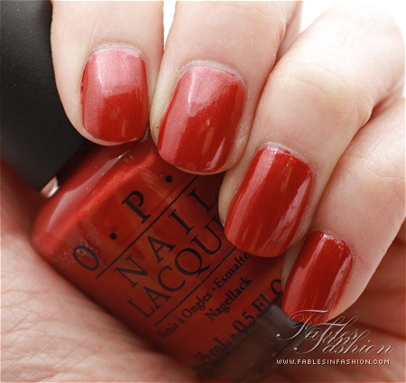 OPI Smok'n in Havana Swatches - Fables in Fashion