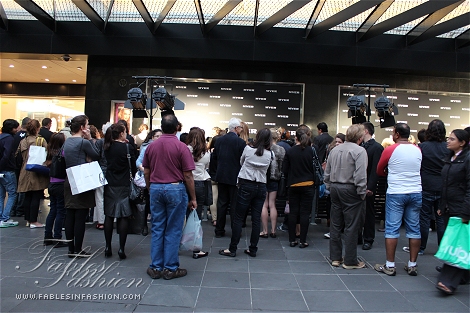 Backstage at Myer's Autumn Winter Fashion 2012 Launch