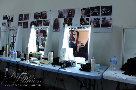 Backstage at Myer's Autumn Winter Fashion 2012 Launch