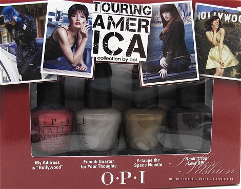 OPI Touring American Fall 2011 Collection