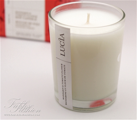 Lucia Soy Candle - Mandarin & Tomato Flower