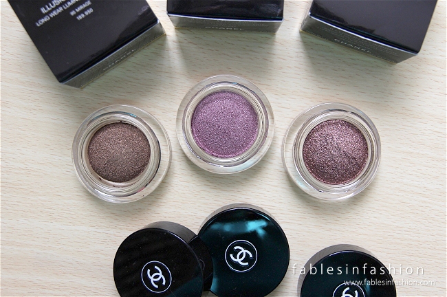 Chanel Illusion D'Ombre Long Wear Luminous Eyeshadow - Mirage, Utopia & New Moon