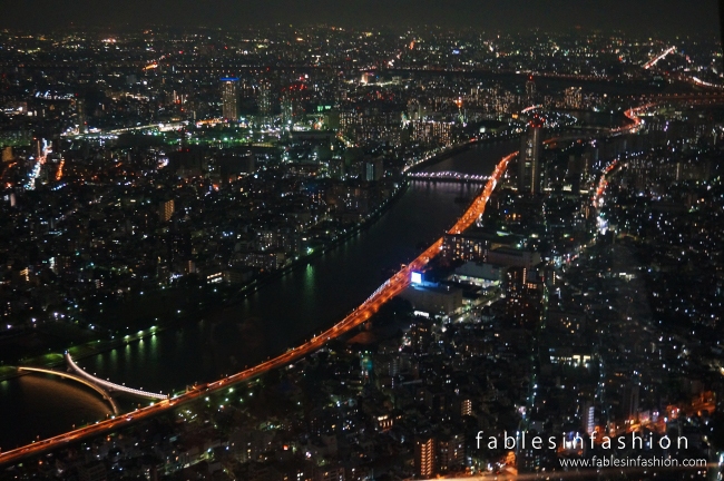 Tokyo at night from Skytree Tower