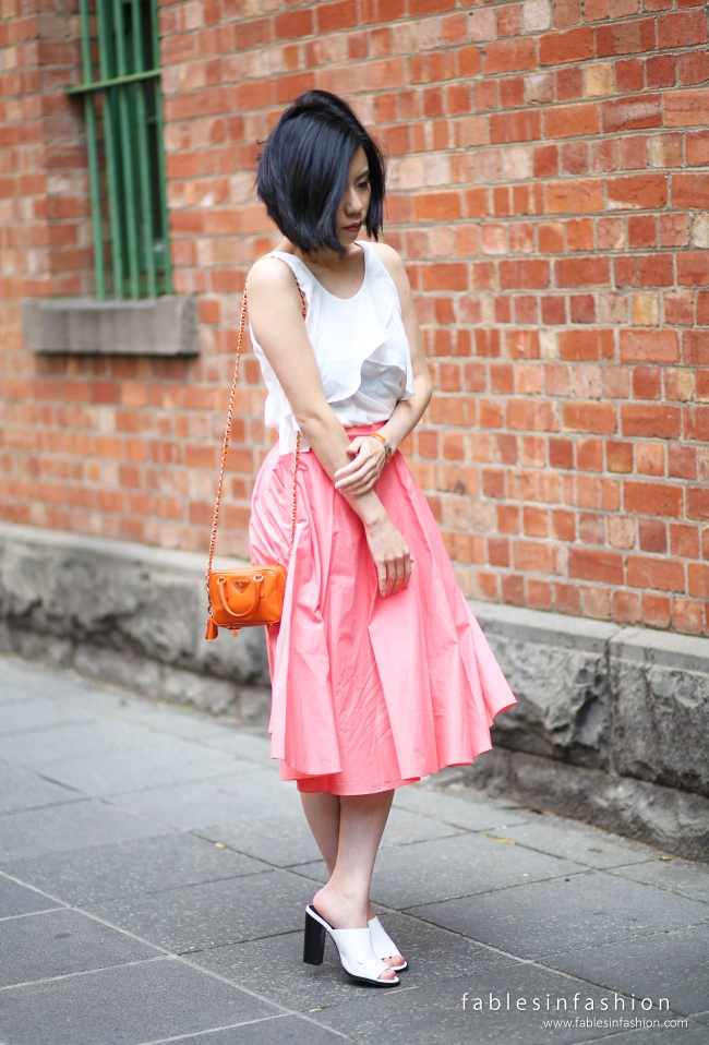 Cotton Coral Skirt Forever New